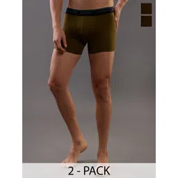 GIORDANO Pack Of 2 Long Trunks GMUGBRF306-Olive-picture-39