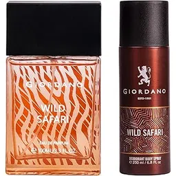 Giordano Wild Safari Eau de Parfum 100ml + Deodorant Spray 200ml Combo Set (Pack of 2)-picture-13