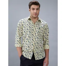 Giordano Yellow Slim Fit Printed Shirt-picture-16