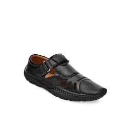 Giorgio Men's Black Fisherman Sandals-picture-40