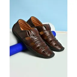 Giorgio Men's Brown Fisherman Sandals-picture-15