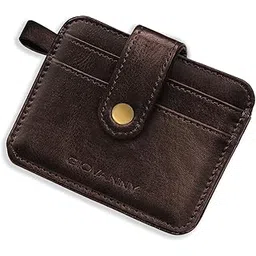 giovanny Card Holder for Men - Slim Leather Credit/ATM Card Wallet for Men | GVN-CRD-BRWCH-picture-30