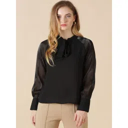 Gipsy Black Georgette Top-picture-22