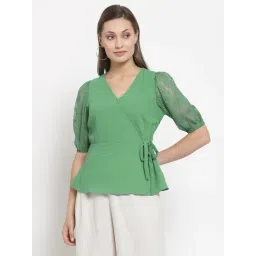 Gipsy Green Polyester Top-picture-29
