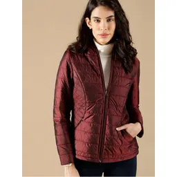 Gipsy Women Hooded Dry Fit Quilted Jacket-picture-41