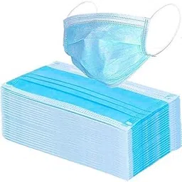 GIRIRAJ MART Disposable Surgical Air Polution Face Mask 3Ply Non Woven,Elastic Ear-Loop- Pack of 100 Pieces-image-6