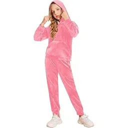 Girl's Hoodie Tracksuit 2 Piece Sweatshirt Sweatpants Jogging Sweatsuit Set-picture-19