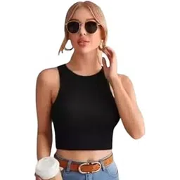 Girls Womens Lycra Sleeveles Top-picture-29