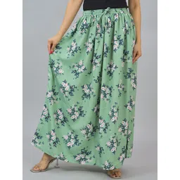 Girly Girls Women Floral Printed Flared Maxi Skirt-picture-38