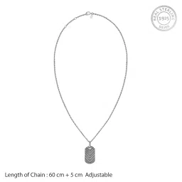 giva 925 Silver Black Rhodium Midnight Charmer Pendant With Box Chain For Him| Necklace to Gift Women & Girls | With Certificate of Authenticity and 925 Stamp | 6 Months Warranty image 4