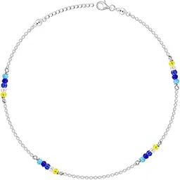 925 Silver Dawn Glow Anklet,Single | Gifts for Women and Girls | With Certificate of Authenticity and 925 Stamp | 6 Months Warranty-image-8