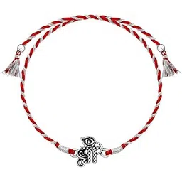 925 Silver Precious Rakhi|Raksha Bandhan Rakhi for Brother | Gift for Men & Boys| With Certificate of Authenticity and 925 Stamp-image-28