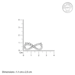 giva 925 Silver Rose Gold Infinity Pendant Necklace Ring Stud Earrings Toe Rings Anklet Bracelet Sets | Gifts for Women & Girls image 5