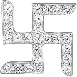 925 Silver Swastik Shine Stud For Him, Single| Studs to Gift Men & Boys | With Certificate of Authenticity and 925 Stamp | 6 Months Warranty-image-49