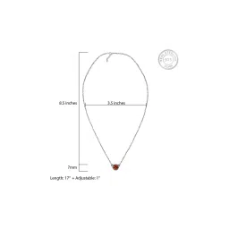 AVNI by GIVA 92.5 Sterling Silver Necklace for Women image 3