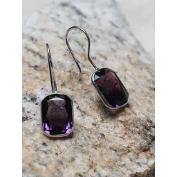 AVNI by GIVA 92.5 Sterling Silver Royal Purple Earrings for Women-picture-19