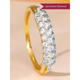 GIVA 18k Yellow Gold Ivory Radiance Lab Grown Diamond Ring-picture-37