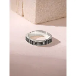 GIVA 925 Oxidised Silver Meraki Ring for Him-picture-32