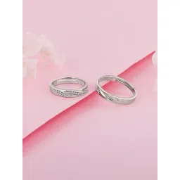 GIVA 925 Silver Anushka Sharma Silver Vintage Couple Band for Women & Girls-picture-12