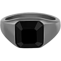 giva 925 Silver Black Rhodium Classic Flair Ring For Him |Gifts for Men and Boys | With Certificate of Authenticity and 925 Stamp | 6 Month Warranty*-picture-20