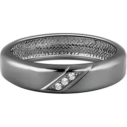 giva 925 Silver Black Rhodium Zirconia Band For Him,Fixed Size | Gifts for Men and Boys | With Certificate of Authenticity and 925 Stamp| 6 Months Warranty-picture-15