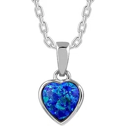 giva 925 Silver Dreamy in Blue Pendant with Link Chain| Necklace to Gift Women & Girls | With Certificate of Authenticity and 925 Stamp | 6 Months Warranty-picture-16
