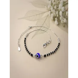 GIVA 925 Silver Evil Eye Anklet for Women-picture-38