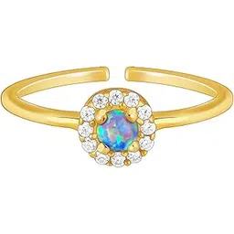 giva 925 Silver Golden Fabulous Ring| Gifts for Women and Girls | With Certificate of Authenticity and 925 Stamp | 6 Months Warranty-picture-34