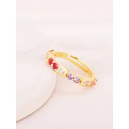 GIVA 925 Silver Golden Heavenly Affection Ring for Women & Girls-picture-27