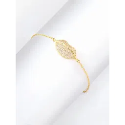 GIVA 925 Silver Golden Kiss Him Goodbye Bracelet for Women & Girls-picture-28