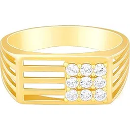 giva 925 Silver Golden Square in Rectangle Ring For Him,Fixed Size | Gifts for Men and Boys | With Certificate of Authenticity and 925 Stamp | 6 Months Warranty-picture-22