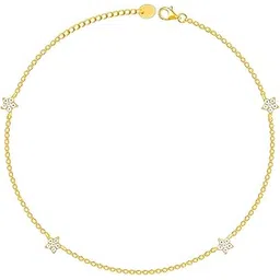 giva 925 Silver Golden Star Constellation Anklet,Single| Gifts for Women and Girls | With Certificate of Authenticity and 925 Stamp | 6 Months Warranty-picture-12