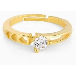 giva 925 Silver Golden Zircon Bliss Ring, Adjustable | Gifts for Women and Girls | With Certificate of Authenticity and 925 Stamp | 6 Months Warranty-picture-11