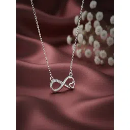 GIVA 925 Silver Never-Ending Love Necklace-picture-41