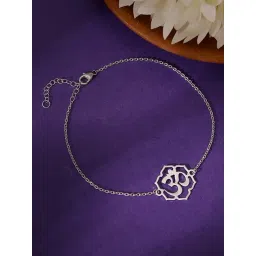 Giva 925 Silver Om Namo Bracelet Rakhi-picture-18