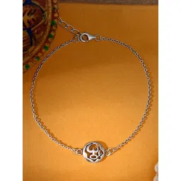 Giva 925 Silver Om Sphere Rakhi image 1