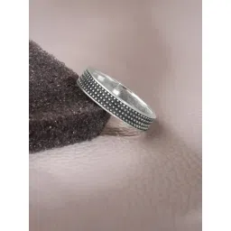 GIVA 925 Silver Oxidised Alpha Ring for Him-picture-37
