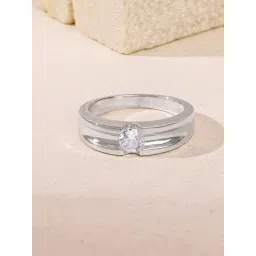 GIVA 925 Silver Regal Grid Ring for Him-picture-34