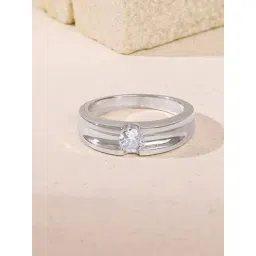 GIVA 925 Silver Regal Grid Ring for Him-picture-38