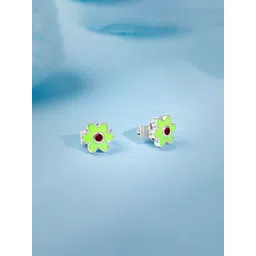 GIVA 925 Silver Rhodium-Plated Zircon Bloomie Buds Floral Studs Earrings-picture-40