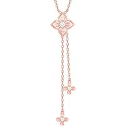 giva 925 Silver Rose Gold Artsy Floral Pendant| Necklace to Gift Women & Girls | With Certificate of Authenticity and 925 Stamp | 6 Months Warranty-picture-28
