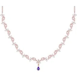 giva 925 Silver Rose Gold Bridal Celebration Necklace| Necklace to Gift Women & Girls | With Certificate of Authenticity and 925 Stamp | 6 Months Warranty*-picture-33