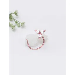 GIVA 925 Silver Rose Gold Clover Nose Pin-picture-34