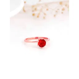 GIVA 925 Silver Rose Gold Start Your Love Ring for Women & Girls-image-33