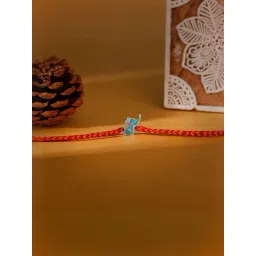 Giva 925 Silver Silver Blue Ellie Rakhi For Kids-picture-38