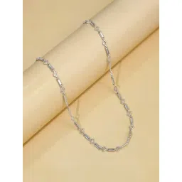 GIVA 925 Silver Square & Bar Chain-picture-44