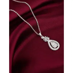 GIVA 925 Silver Stark Beauty Pendant with Link Chain for Women & Girls-picture-41