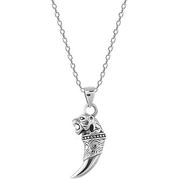 giva 925 Silver Tiger Tooth Pendant with Link Chain For Him | Pendant to Gift Men & Boys | With Certificate of Authenticity and 925 Stamp | 6 Month Warranty*-picture-22