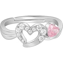 giva 925 Silver Tranquil Love Ring, Adjustable | Gifts for Women and Girls | With Certificate of Authenticity and 925 Stamp | 6 Months Warranty-picture-30