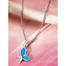 GIVA 925 Silver Whimsical Wings Pendant with Link Chain-picture-35